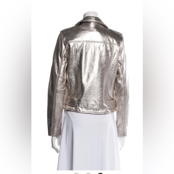 Walter Baker Gold Leather Jacket - Picture 3 of 7